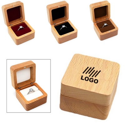 Wooden Jewelry Ring Box