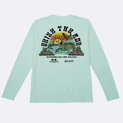 Men's Solar long sleeve shirt with front and back sided sublimation prints