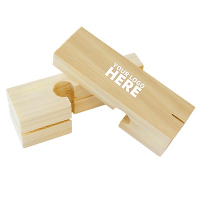 Wood Line Blocks Pair