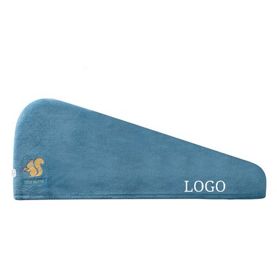 Thick Coral Fleece Double Layer Hair Hat
