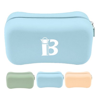 Spacious Waterproof Soap Shaped Silicone Cosmetic Bag