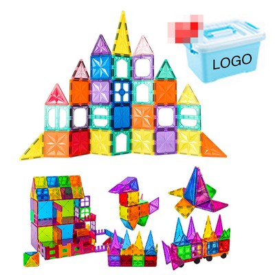 56-Piece Magnetic Building Blocks