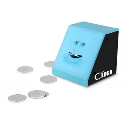 Electric Face-Shaped Piggy Bank