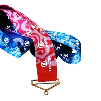 Metal Buckle Lanyard With Auspicious Clouds