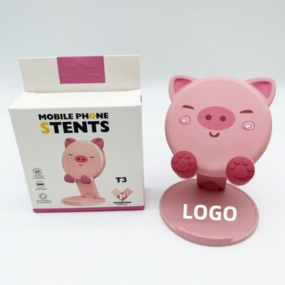 Cute Cartoon Animal-Shaped Phone Stand