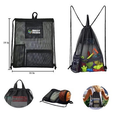 Polyester Mesh Drawstring Bag