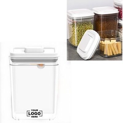 Plastic Jars with Lids Storage Canister