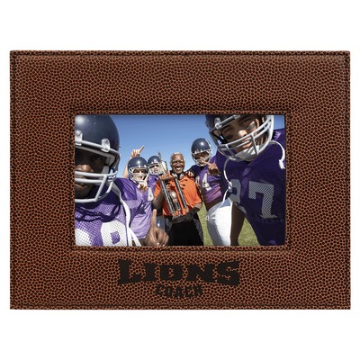 4" x 6" Football Leatherette Photo Frame