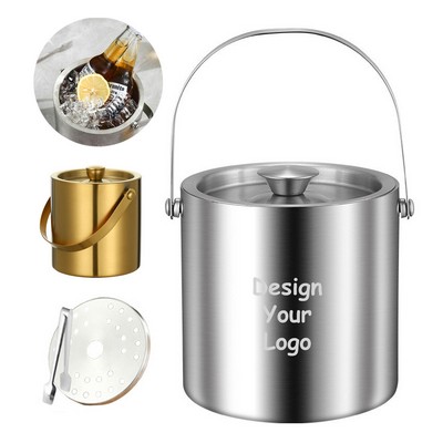 2 Qt Stainless Steel Ice Bucket