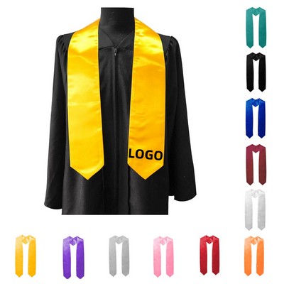Solid-Color Graduation Veremonial Stoles
