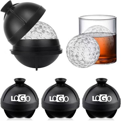 Golf Ball Ice Mold Whiskey Round Cube Tray 2.5 Inch