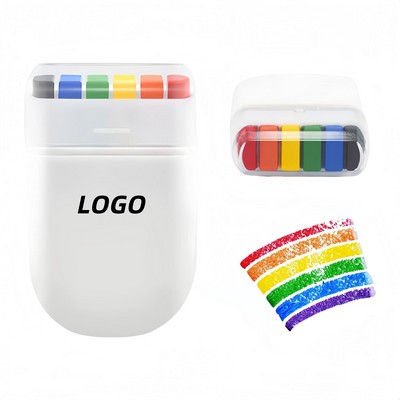 6 Color Color Rainbow Crayon Face Painting