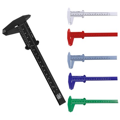 6"/150mm Plastic Vernier Caliper Double Scale Sliding Gauge for Students Artists and Crafting