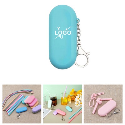 Silicone Sip Straw Set