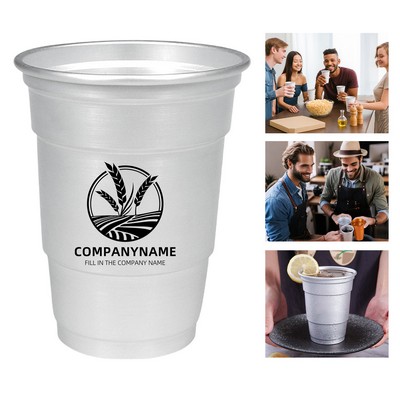 17oz Aluminum Stackable Camping Cup For Beer Or Cold Drinks