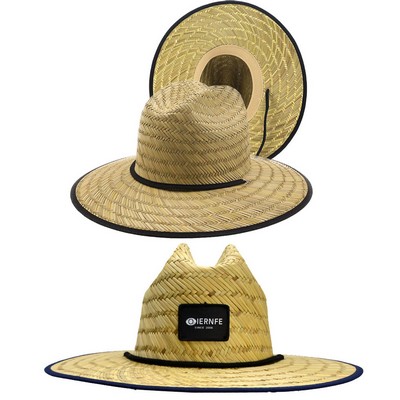 Adult Unisex Custom Patch Straw Hat
