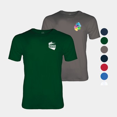 Velvet Jersey Men's Crew Neck Tee with Set-In Sleeves