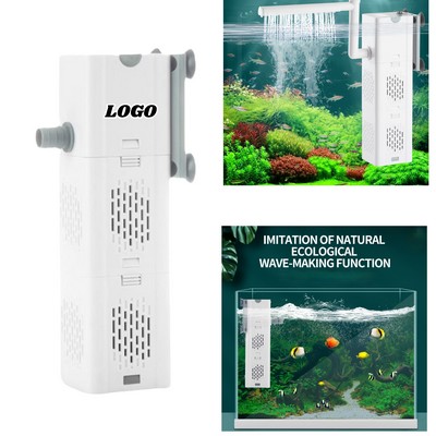 Ultra Quiet Submersible Aquarium Filter Internal Circulation