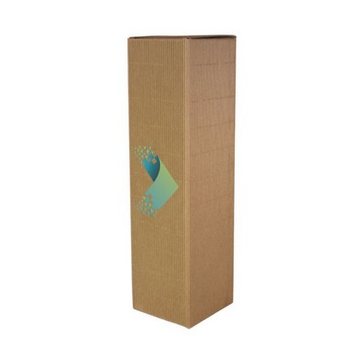 Tawny 3-1/2 x 3-1/2 x 13-3/8 1 Bottle Box Custom 4CP Printed