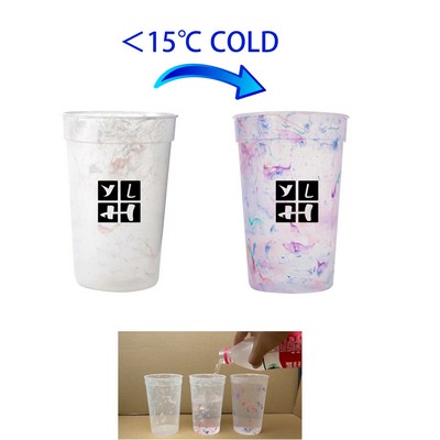 Rainbow Confetti Mood Stadium Cup Color Changing