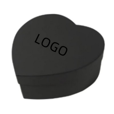 Paper Heart-Shaped Gift Box W/ Lid