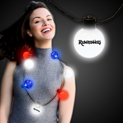 Patriotic LED Ball Necklace(Digi Printed)
