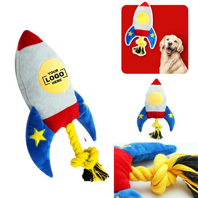 Durable Knotted Rope Pet Squeaky Toy