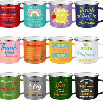 Classic 16 oz Campfire-Style Stainless Steel Mug