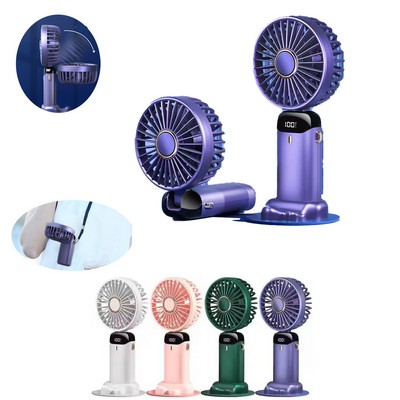 New Handheld Digital Folding Aromatherapy Desktop Mini Portable Fan