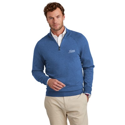 Brooks Brothers Cotton Stretch 1/4-Zip Sweater