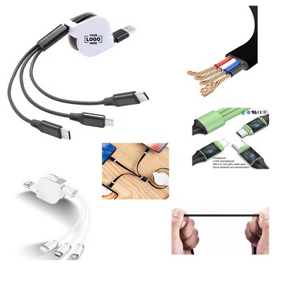 3-in-1 Retractable Fast Charge Cable