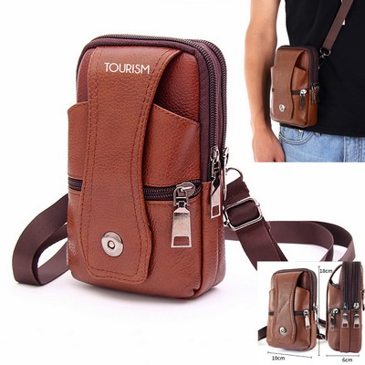 Leather Phone Waist Bag