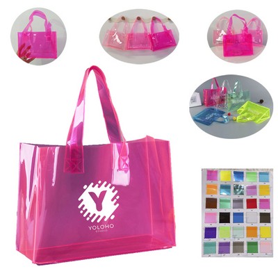 PVC Clear See-though Transparent Mini Tote Gift Packaging Bag