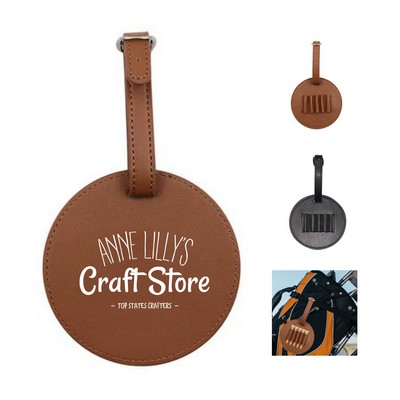 Round Leather Golf Tee Bag