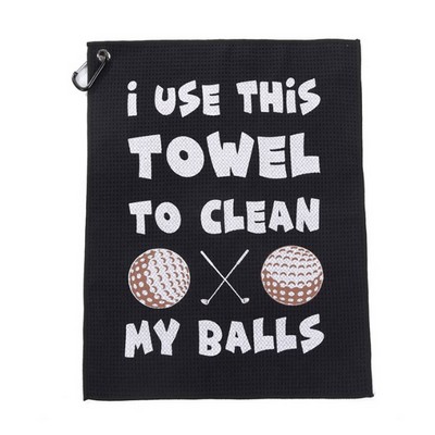 Vibrant Waffle Weave Golf Towel