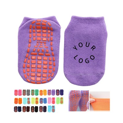 Cotton Baby Trampoline Sock With Non Slip Grip