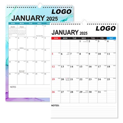 Spiral Bound Wall Calendar