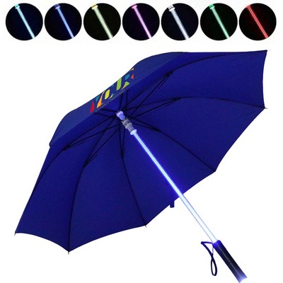 Umbrella With Flashlight Handle
