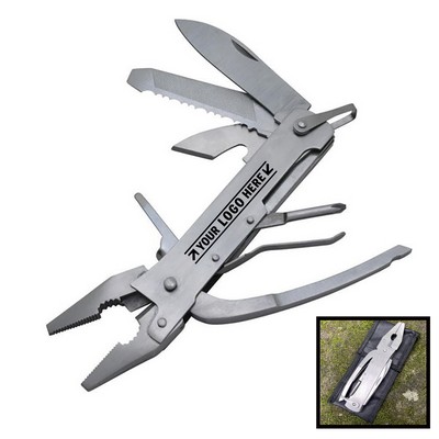 Stainless steel 7-in-1 Multi-Tool w/ Pouch