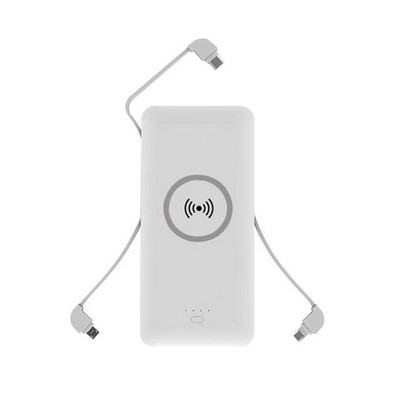 5-in-1 Portable Charger with Wireless Power