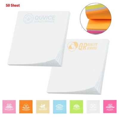 Custom 2 3/4'' L x 4'' W Full Color Adhesive Notepads (50 sheets)
