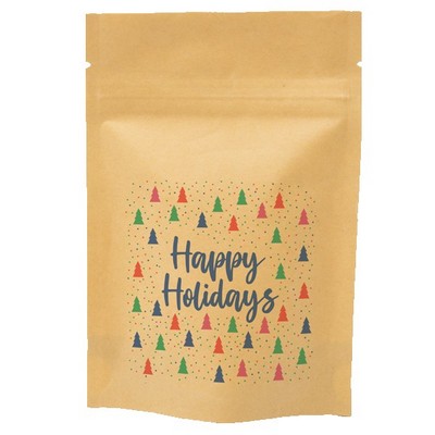 Bold Christmas Trees Predesigned Kraft Barrier Pouch (4"W x 6"H x 2"D)