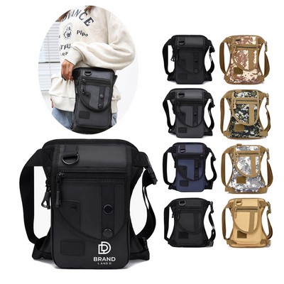 Custom Unisex Canvas Tactical Waist Belt Drop Leg Bag