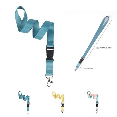 1" Lanyard w/ Lobster Claw & Buckle Release