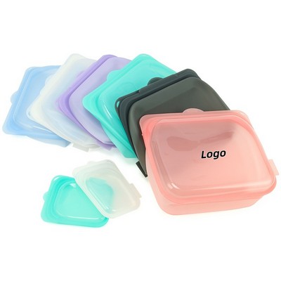 Large Silicone Food Storage Bag Reusable Leakproof Microwave Safe