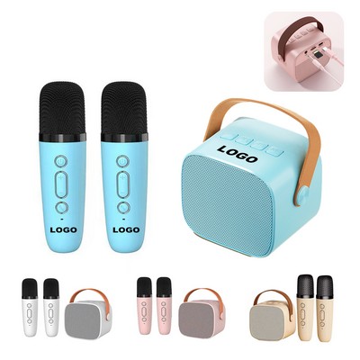 Portable Bluetooth Speaker With Wireless Microphone