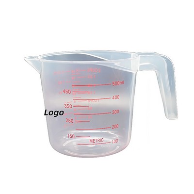 High Transparency Graduated Plastic Measuring Cup for Liquids