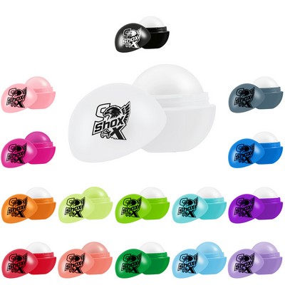 Various Flavors Of Round Fruity Lip Balm