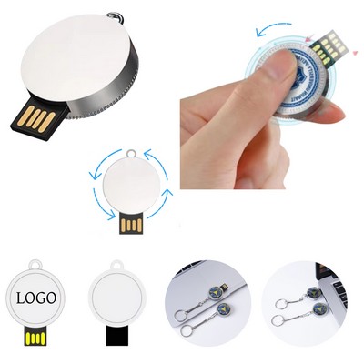 Rotating Badge USB Flash Drive
