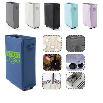 Slim Laundry Hamper with Wheels